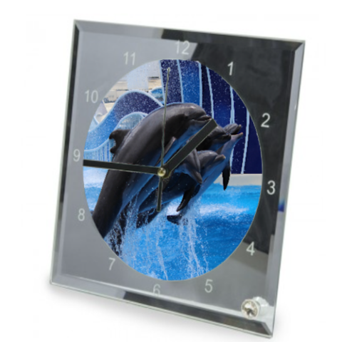 Printed Glass Clock