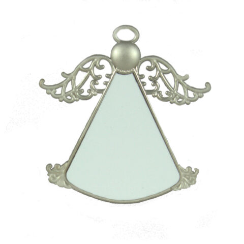 Personalised Sublimation Printed Christmas Metal Angel Ornament